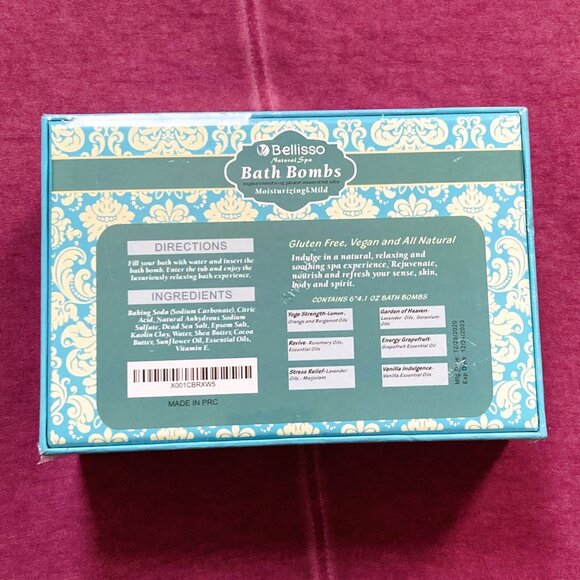 Bellisso Extra Large & Luxe Bath Bomb Set, NEW & SEALED - Picture 3 of 5